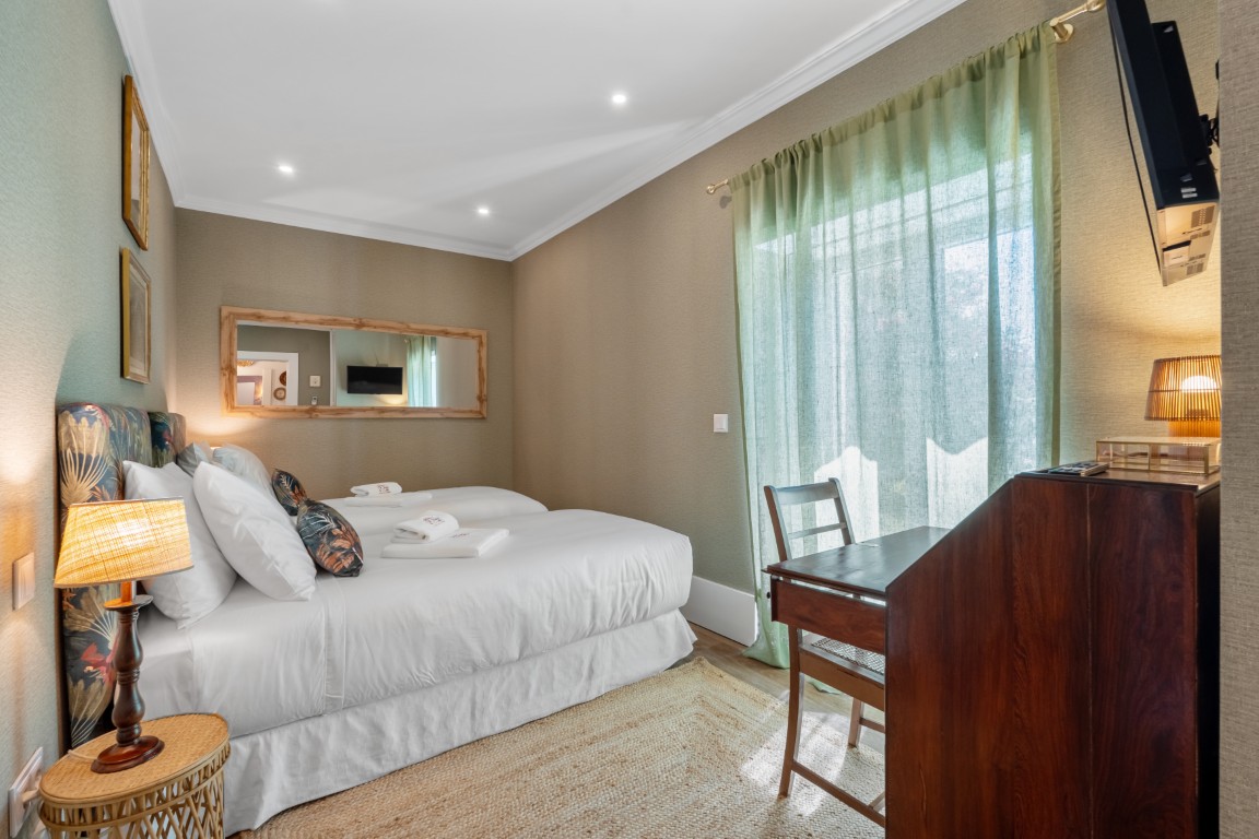 Quarto Bamboo, vista para a varanda